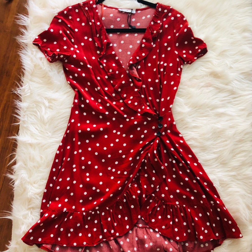 Red Polka dot dress